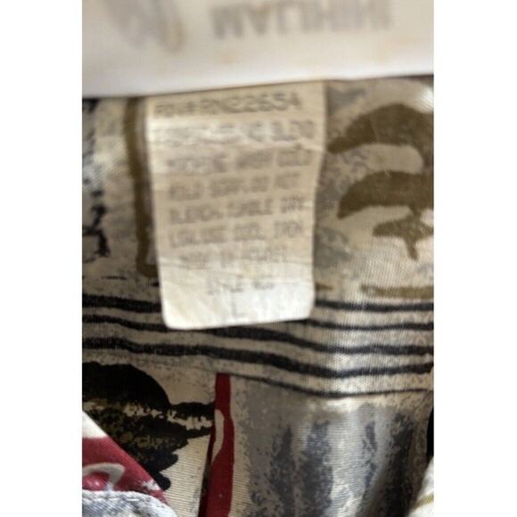 Vintage Mens Malihini Hawaiian Button Up Shirt Large Beach Octopus Coast Tropic - Picture 6 of 7